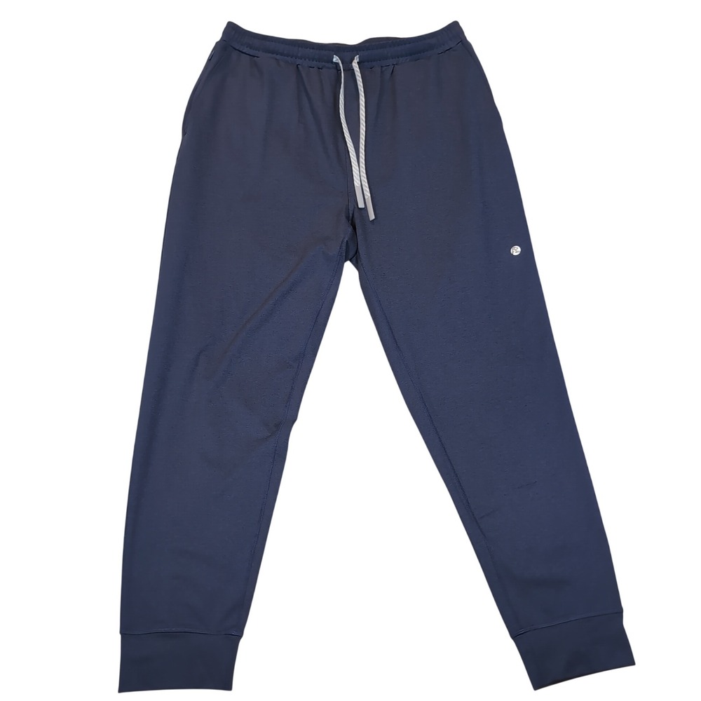 Rhoback Joggers Mens XL Navy Blue Performance Stretch Activewear Pants Sweatpant